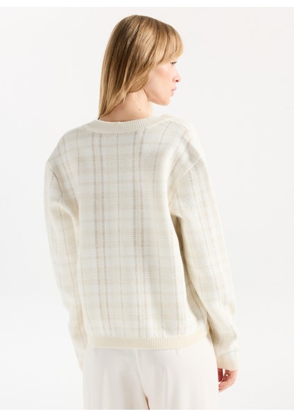 Ekru Kadın Hırka F5WL-HRK0026