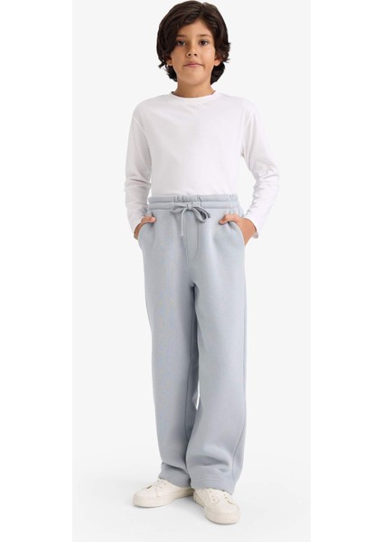 Erkek Çocuk Oversize Geniş Kalıp Beli Lastikli Eşofman Altı G5638A825WN