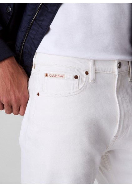 Normal Bel Straight Beyaz Erkek Denim Pantolon LV04LB781GASN Stndrd Strght Chalk W modelleri