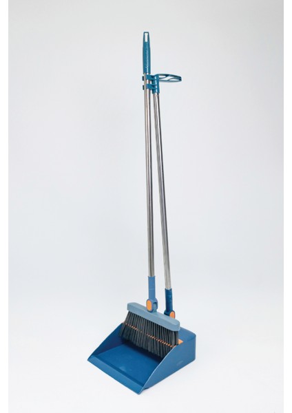 Katlanabilir Mavi Süpürge ve Faraş Seti