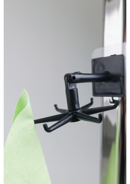 360° Döner Katlanır Kendinden Yapışkanlı Su Geçirmez Çok Amaçlı Kanca (Siyah)(4 Adet) modelleri
