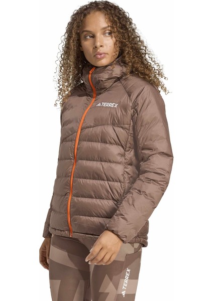 JL5583 W Xpr Down J Açık Kahve Düz Kadın Mont