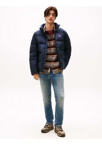 Normal Bel Slim Fit Koyu Lacivert Erkek Denim Pantolon DM0DM210051BK Scanton Slım BI5154 C