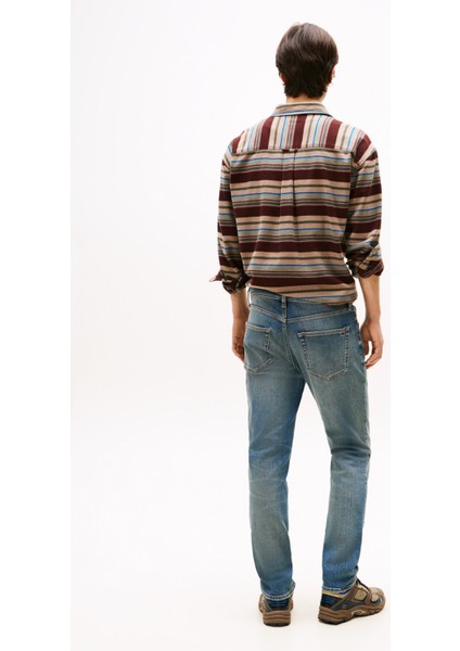 Normal Bel Slim Fit Koyu Lacivert Erkek Denim Pantolon DM0DM210051BK Scanton Slım BI5154 C fırsatları