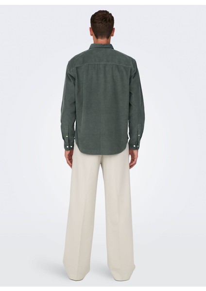 Rahat Yeşil Jakarlı Erkek Gömlek Onsalp Rlx 2pkt Washd Cord Ls Shırt fiyatları