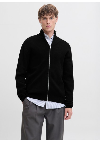 Polo Yaka Rahat Siyah Erkek Kazak 12288344_JPRBLAMILANO Stıtch Hıgh N fiyatları