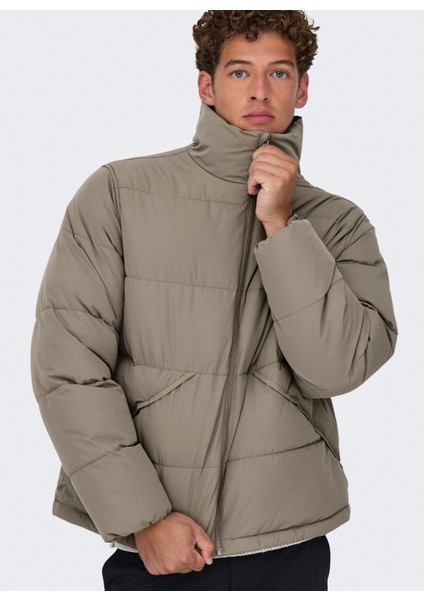 Koyu Bej Erkek Mont Onspack Lıfe Puffer Jacket Otw fiyatları