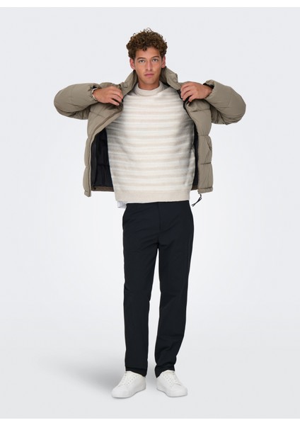 Koyu Bej Erkek Mont Onspack Lıfe Puffer Jacket Otw modelleri