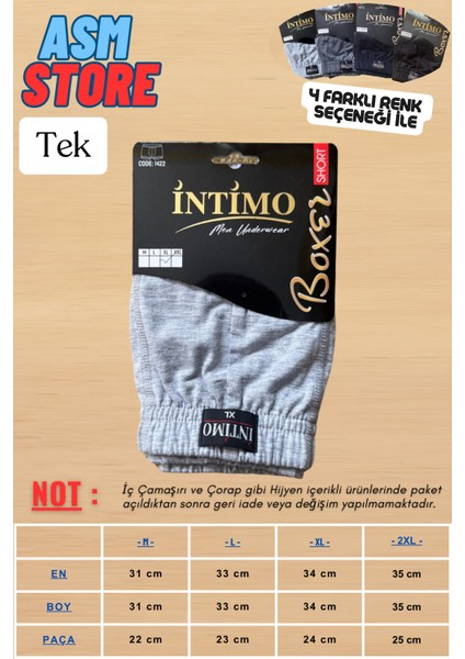 %100 Pamuklu Erkek Boxser / Tekli Paket - Gün Boyu Konfor ve Şıklık ! fiyatları