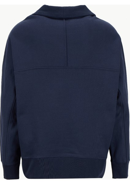 Fermuarlı Yaka Lacivert Erkek Sweatshırt LV04RD205GCEF Premıum Fleece Logo F fiyatları