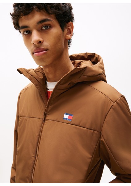 Kahve Erkek Mont DM0DM22065GVP Tjm Padded Poly Jacke modelleri
