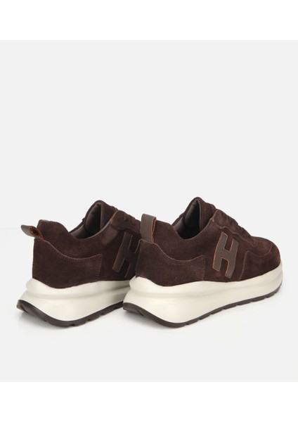 01AYH315710A480 KADIN Süet Deri Kahverengi Kalın Tabanlı Comfort Spor Ayakkabı fırsatları