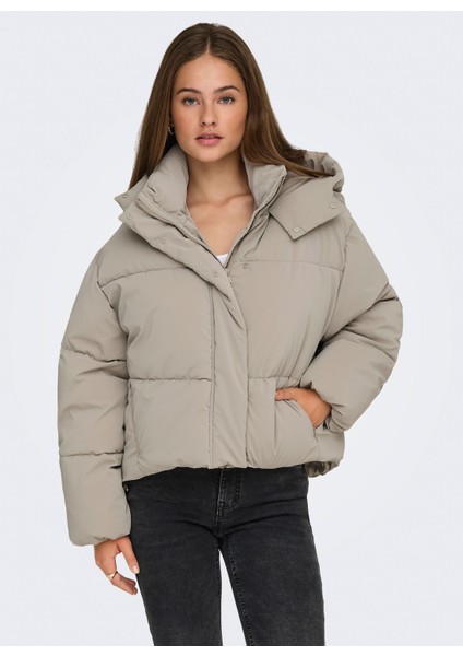 Açık Kahve Kadın Mont Onldıxıe Lıfe Puffer Jacket cc Otw modelleri