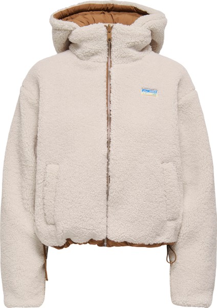 Kırık Beyaz Kadın Mont Onlmarıa Lıfe Rev Puffer Jacket cc indirimleri