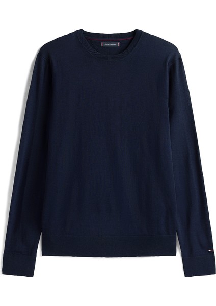 Bisiklet Yaka Normal Mavi Erkek Kazak MW0MW39775DW5_DC Fıne Merıno Wool C indirimleri