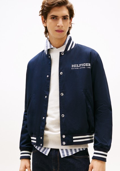 Normal Mavi Erkek Ceket MW0MW40647DW5_AMERICANA Varsıty Jkt fiyatları