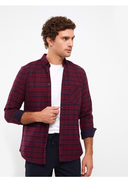 Yeni Sezon Regular Fit Uzun Kollu Ekose Erkek Gömlek fiyatları
