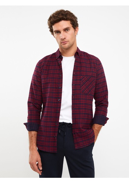 Yeni Sezon Regular Fit Uzun Kollu Ekose Erkek Gömlek modelleri