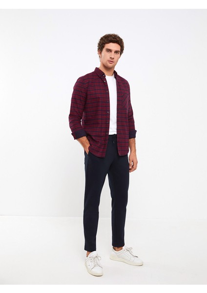 Yeni Sezon Regular Fit Uzun Kollu Ekose Erkek Gömlek fırsatları