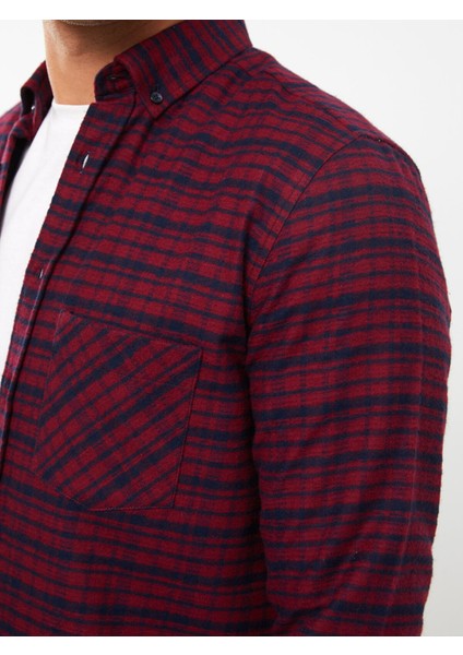 Yeni Sezon Regular Fit Uzun Kollu Ekose Erkek Gömlek indirimleri