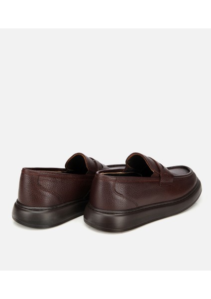 02AYH313980A480 ERKEK Deri Kahverengi Yumuşak Dokulu Klasik Loafer fırsatları