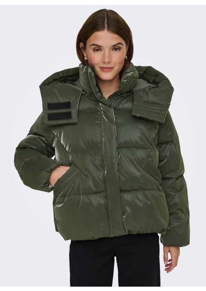 Yeşil Kadın Mont Onlbergen Lıfe Oversızed Puffer Otw fiyatları