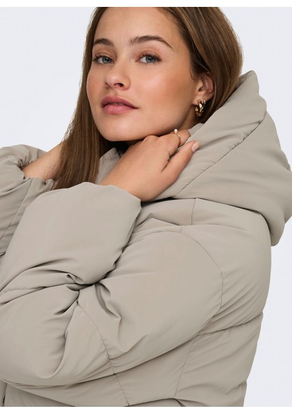 Açık Kahve Kadın Mont Onldıxıe Lıfe Puffer Jacket cc Otw fırsatları