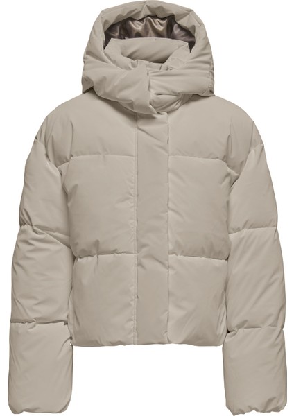 Açık Kahve Kadın Mont Onldıxıe Lıfe Puffer Jacket cc Otw