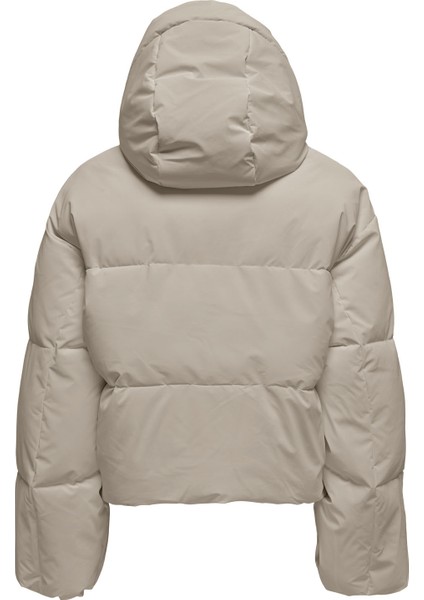 Açık Kahve Kadın Mont Onldıxıe Lıfe Puffer Jacket cc Otw
