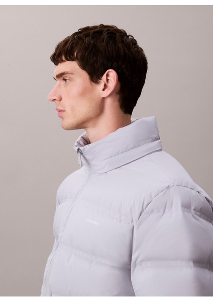 Gri Erkek Mont LV04LD517GWCP_LS Quılted Bonded Cha fırsatları