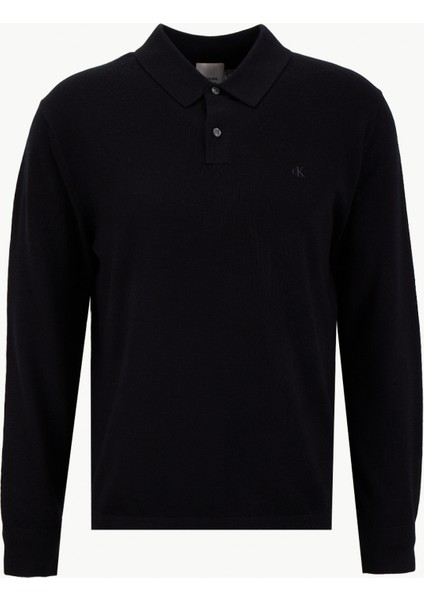 Bisiklet Yaka Normal Siyah Erkek Kazak LV04LD319GUB1_LS 100% Merıno Polo 1