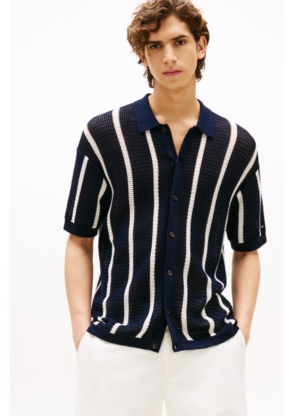 Bisiklet Yaka Normal Beyaz Erkek Kazak MW0MW412250FA_VERTICAL Strıpe Open fiyatları