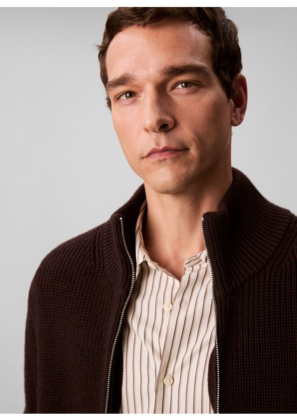 Bisiklet Yaka Normal Gri Erkek Kazak LV04LD305GGRO_LS Fz Texture Stıtch modelleri