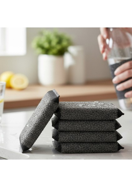 Paslanmaz Çelik Sihirli Inox Yağ ve Kir Çözücü Tel Bulaşık Süngeri 2 Adet