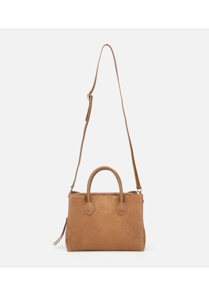 03CAH317110A340 KADIN Süet Deri Bej Tote Çanta fiyatları