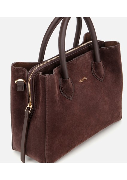 03CAH317110A480 KADIN Süet Deri Kahverengi Tote Çanta indirimleri