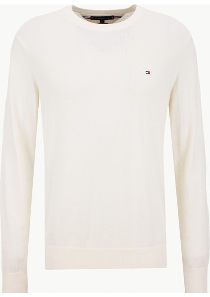 Bisiklet Yaka Normal Sarı Erkek Kazak MW0MW28046Z00_PIMA Org Ctn Cashmere