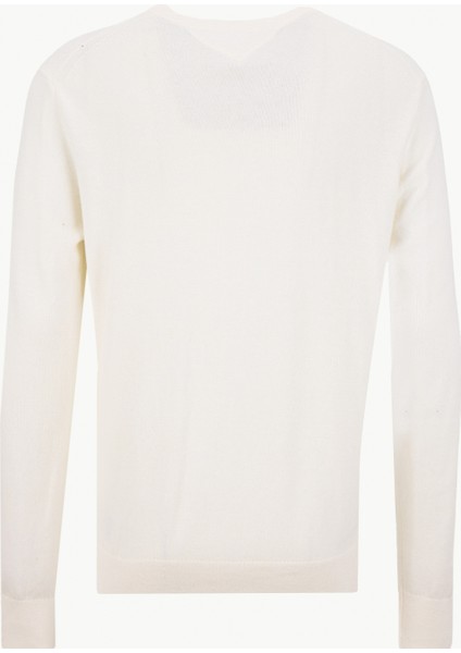 Bisiklet Yaka Normal Sarı Erkek Kazak MW0MW28046Z00_PIMA Org Ctn Cashmere