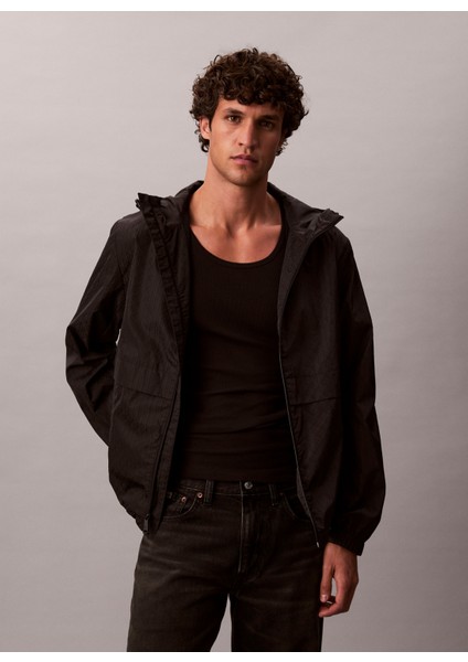 Classic Fit Siyah Erkek Ceket LV04RD510GUB1 Ls Aop Nylon Flange W fiyatları