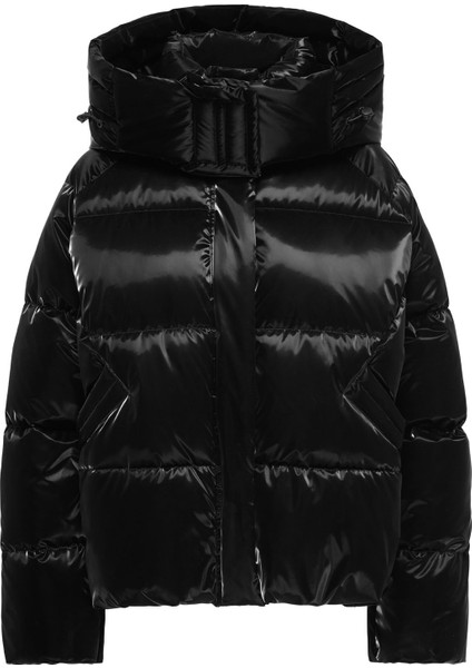 Siyah Kadın Mont Onlbergen Lıfe Oversızed Puffer Otw