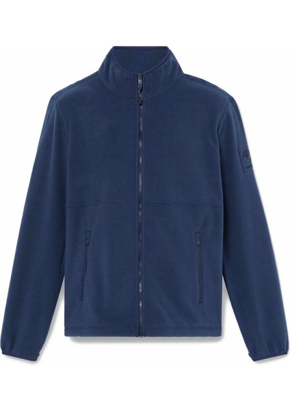 TB0A6HM34511-FULL Zip Polar Fleece Mavi Fermuarlı Regular Fit Erkek Polar Sweatshırt fırsatları