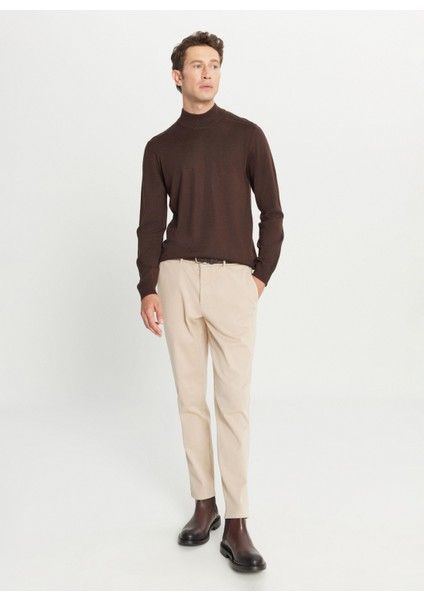 Normal Bel Normal Paça Slim Fit Bej Erkek Pantolon ACE001261371_BEJ fiyatları