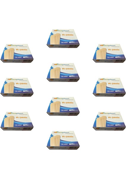 Dil Çubuğu Ahşap Maket Çubukları 2 x 14 Cm. - 50 Adetlik 10 Paket