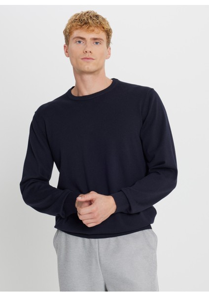 Bisiklet Yaka Standart Lacivert Erkek Kazak ACE043261432_LAC