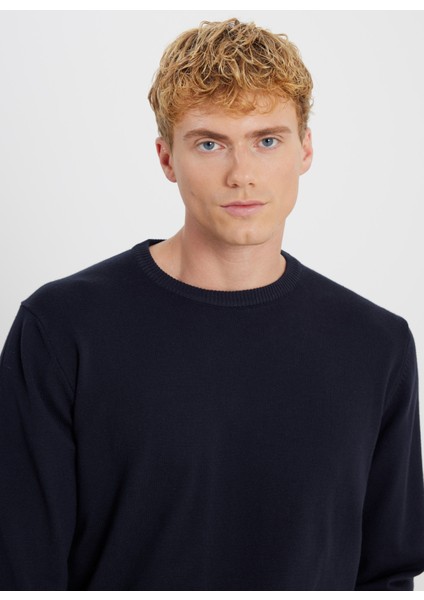 Bisiklet Yaka Standart Lacivert Erkek Kazak ACE043261432_LAC fırsatları