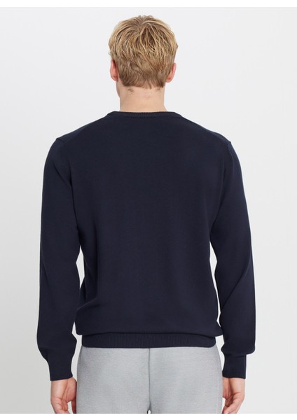 Bisiklet Yaka Standart Lacivert Erkek Kazak ACE043261432_LAC indirimleri