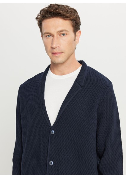 Mono Yaka Standart Lacivert Erkek Kazak ACE049261282_LAC fırsatları