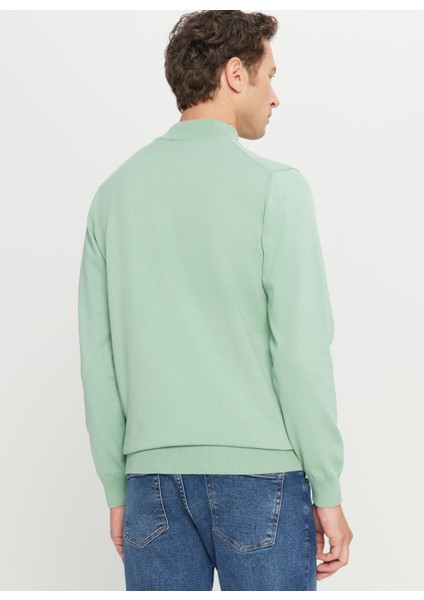 Yarım Balıkçı Yaka Standart Su Yeşili Erkek Kazak ACE043261438_SUY indirimleri