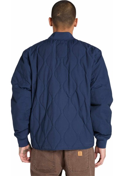 TB0A6JDQ4511-QUILTED Jacket Mavi Düz Erkek Mont fiyatları