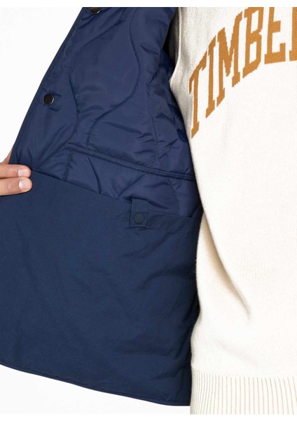 TB0A6JDQ4511-QUILTED Jacket Mavi Düz Erkek Mont modelleri